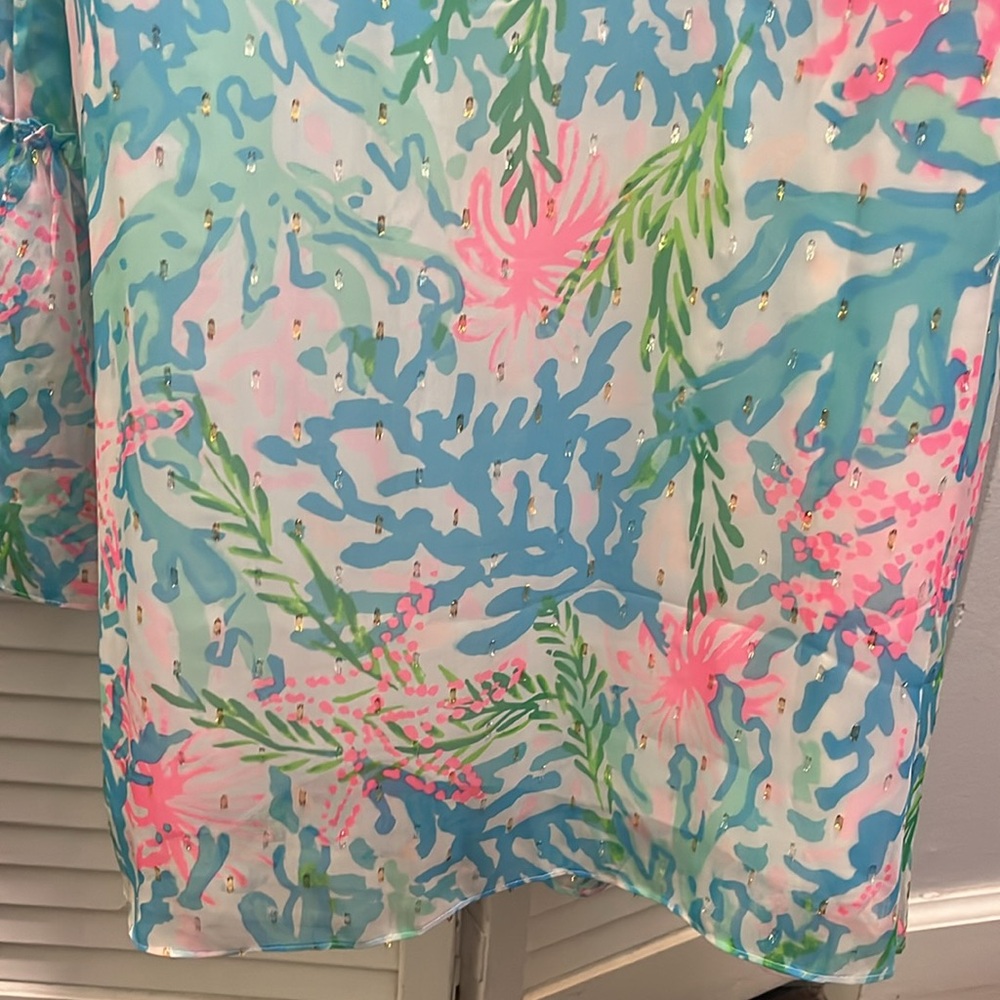 Colorful Floral Sleeveless Dress - Picture 5 of 10